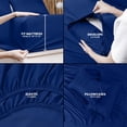 thumbnail image 4 of Juego de sábanas Utopia Bedding King de microfibra cepillada, 4 piezas, 4 of 7