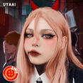 thumbnail image 2 of UYAAI1 par de lentes de contacto para cosplay de Power Chainsaw Man, accesorio de anime, lentes de anime, lentes Makima para Halloween, lentes para cosplay, 2 of 5
