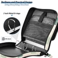 thumbnail image 4 of FORMRS Zipper Binder with Shoulder Strap 2-inch Ring 500 Sheet Capacity File Bag, Beige Abstract, 4 of 5