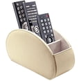 thumbnail image 1 of (Beige) - Organisateur de Télécommande de Table en Cuir avec 5 Compartiments Spacieux (Beige), 1 of 8