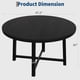 thumbnail image 2 of 47 - pulgada round dining mesa para 4, moderno industrial style, thick tabletop, sturdy metal base, space - saving, negra - perfect kitchen y dining room muebles, 2 of 7