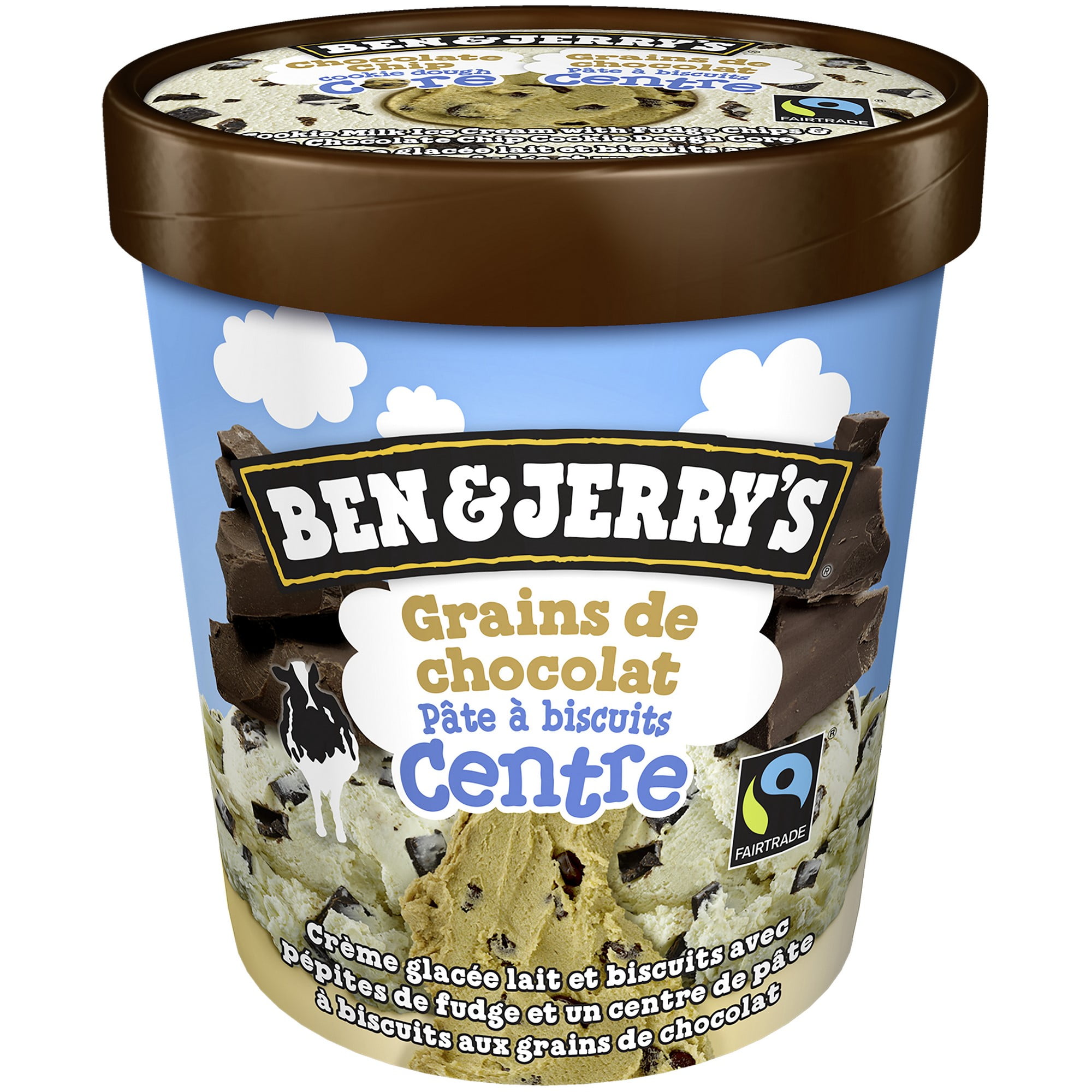 Ben & Jerry's Chocolate Chip Cookie Dough Core Ice Cream, 473 mL