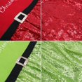thumbnail image 4 of Dos fundas navideñas para silla, cuentas de hadas para hombres y mujeres, funda trasera para silla de tela, adornos navideños de 50x50cm, 4 of 5