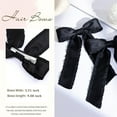 thumbnail image 5 of Triani 2Pcs Silky Satin Hair Bows Tassel Hair Ribbon Bowknot Hair Clips Barrettes Accessories for Girl with Long Tail for Any Occasion (Black), 5 of 7