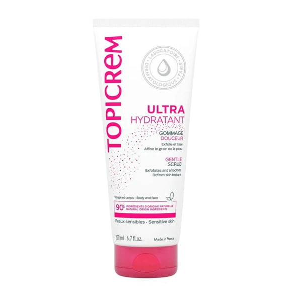 Exfoliante Corporal y Facial Topicrem Suave para Pieles Sensibles