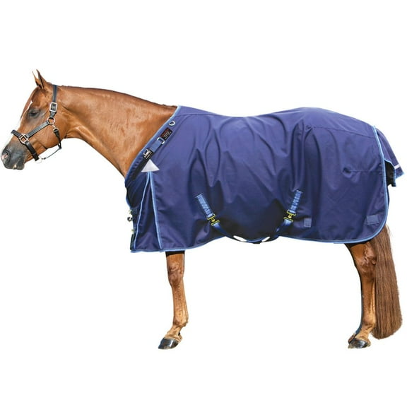 ARMORFLEX Challenger II Adjusta-Fit Turnout Blanket | Heavy Weight | Navy/Light Blue | 68
