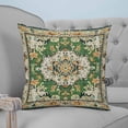 thumbnail image 4 of Green Boho 24x24 Pillow Covers Set of 2, Vintage Ethnic Tribe Southwestern Throw Pillow Covers Decorative Couch Cushion Case, Microfiber Square Pillowcases for Bedroom Car Living Room, 4 of 7