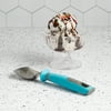 Tasty Classic Ice Cream Scoop, Stainless Steel Textured Scoop, Dishwasher Safe, Tasty Blue