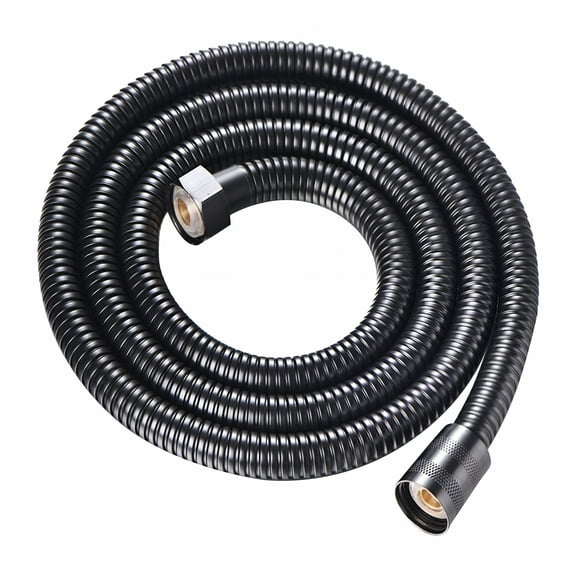 FACEGA Shower Hose Extra Long Stainless Steel Bathroom Shower Head Hose Non Rusting Water Flexible Pipe 4.9 Ft Shower Hose Matte Black Long Shower Hose Bathroom Accessories