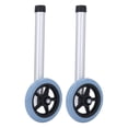 thumbnail image 1 of Walker Caster Wheels, Easy Installation Wheels for Walker 2pcs Strong Bearing Capacity Stainless Steel Legs Rollator Accessories Universal  for Disabled, 1 of 7