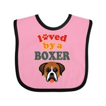 Inktastic Boxer Dog Lover Pet Owner Boys or Girls Baby Bib