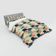 thumbnail image 3 of Ambesonne Cartoon Bedding Set 3 Pcs, Rain Colorful Clouds, Twin XL, Multicolor, 3 of 3