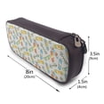 thumbnail image 3 of Picia Skateboard Pattern Large Capacity PU Leather Pencil Case Organizer Pen Marker Holder Double Zipper Storage Bag Big Pencil Pouch for College Office, 3 of 6