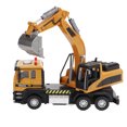 thumbnail image 3 of Engineering Excavator,  Pull Back Engineering Excavator Brown Yellow Safe 1/50 Collectible  For Boys And Girls For Kids For Gift, 3 of 8