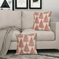thumbnail image 3 of Christmas Pillow Covers 20x20 Set of 2 Red Xmas Tree Star Winter Print Decorative Outdoor Pillowcases Vintage Holiday Decorations Throw Cushion Case Decor for Couch Sofa Bed, 3 of 6