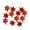 Red, variant on Honeeladyy 12pcs Star Christmas Tree Ornaments Red Stars Festive Embellishment Shatterproof Holiday Star Shaped Hanging Decor for DIY Xmas Tree Door Wall Table Decoration