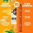 thumbnail image 3 of Remedy Kombucha Ginger Lemon 250ml, British Import (Pack of 6), 3 of 5