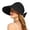 Black, variant on Women Wide Brim Sun Hat with Back Bow and Ponytail Hole, Quick Dry Breathable UV Protection Foldable Packable Travel Cap, Adjustable Drawstring Outdoor Beach Hat Black,One Size