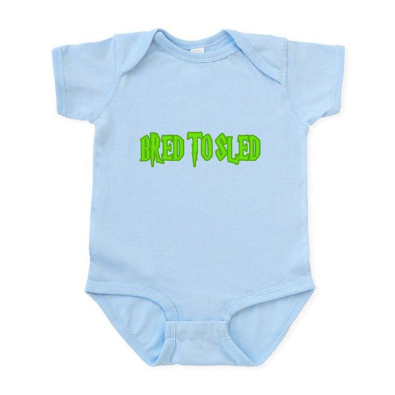 CafePress - Bred To Sled... Infant Bodysuit - Baby Light Bodysuit, Size Newborn - 24 Months