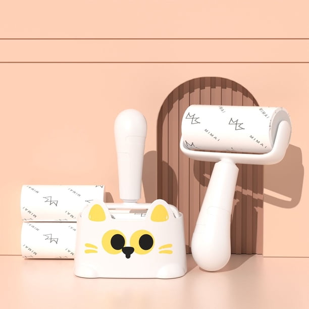 Adhesive Tape For Cats Appearance With Replacement Adhesive Paper 3pcs Detachable Drum Adhesive Tape For Animals Hair Cleaning