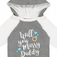 thumbnail image 4 of Inktastic Will You Marry Daddy-ring White Boys or Girls Long Sleeve Baby Bodysuit, 4 of 5