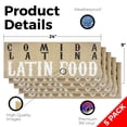 thumbnail image 2 of Comida Latina Latin Food Vinyl Decal 5 Pack of 24 Inch x 9 Inch Weatherproof Heavy-Duty Adhesive Backing | Authentic Cuisine, Spanish Restaurants, Food Stalls | Made in USA, 2 of 6