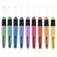 thumbnail image 1 of 9pcs LED Light Up Crochet Hook Knitting Needles Set Weave Sewing Craft Tools Kit, 1 of 7