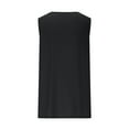 thumbnail image 5 of BiZtdJrK Mens Deep V Neck Tank Tops Summer Lightweight Linen Sleeveless Vest Shirts Loose Fit Long Muscle Shirt Tanks Beach Outfits Black XXL Vacation Sale, 5 of 7