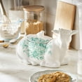 thumbnail image 2 of The Pioneer Woman Agatha Stoneware Cow Food Storage Jar, Green, 2 of 7
