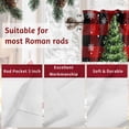 thumbnail image 7 of Valances for Windows Merry Christmas Tree Rod Pocket Cafe Window Treatments Valance Curtains for Kitchen Bathroom Laundry Basement Windows 60"x18", 7 of 7