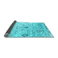 thumbnail image 2 of Ahgly Company Indoor Rectangle Abstract Light Blue Contemporary Area Rugs, 8' x 12', 2 of 4