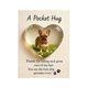 thumbnail image 1 of Abrazo de bolsillo para peluqueros caninos con tarjeta de felicitación de acrílico en forma de corazón. Abrazo de bolsillo para peluqueros de mascotas. Regalos de recuerdo de agradecimiento., 1 of 8