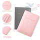 thumbnail image 3 of Funda para pasaporte Frienda Classic de piel sintética gris y rosa, 3 of 7