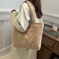thumbnail image 4 of MDUKONU Women Plush Shoulder Bag Large Tote Handbag Purse Shopping Dating Bag, 4 of 5