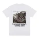 thumbnail image 5 of Sobreviví al dolor de estómago de hoy, camiseta divertida con meme de gato, camiseta de manga corta para hombres y mujeres, camisetas casuales de algodón de gran tamaño, ropa de calle, 5 of 5