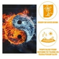 thumbnail image 2 of Symbol of Yin-Yang Water and Fire Garden Flag Double Sided House Flag for Outdoor Home, Personalized All Year Round Yard Decor 12 x 18 Inch, 2 of 6