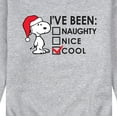 thumbnail image 3 of Peanuts - Snoopy I've Been Cool Check Box - Men's Crew Neck Fleece Pullover, 3 of 6