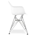thumbnail image 3 of Aron Living Tower 18" Plastic and Chrome Steel Armchair in White, 3 of 5