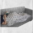 thumbnail image 5 of Animal Print Soft Flannel Fleece Throw Blanket, Geometric Fauna Zebra Camel Giraffe Bear Deer Childish Design, Cozy Plush for Indoor and Outdoor Use, 50" x 60", Multicolor, by Ambesonne, 5 of 5