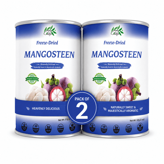 CHAVI Freeze-Dried Mangosteen - No Added Sugars or Preservatives - Non-GMO, Vegan, Gluten-Free