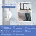 thumbnail image 2 of Costway 32"x24" Bathroom LED Backlit Mirror Imitated Crystal Frame 3 Color Mode Anti-Fog, 2 of 10