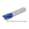 thumbnail image 3 of Unique Bargains 11mm Dia 8mm Shank Bottom Cleaning Router Bit 2 Flutes Carbide Tipped Cutter Uncoated for Woodworking, 3 of 5