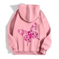 thumbnail image 6 of NinXxx Women's Cancer Prevention Zipper Long Sleeve Pocket Drawstring Hoodie Pink S, 6 of 6