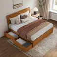 thumbnail image 3 of AFI Canyon Light Toffee Storage Platform Bed with Matching Footboard, King, 3 of 11