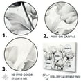 thumbnail image 3 of Designart "Monochromatic Tulip Composition I" Tulips Floater Framed Canvas Prints, 3 of 5