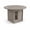 Gray, variant on 47" Round Wooden Dining Table with 2-Tier Shelf – Sliding Door Storage, Seats 4-6 – Rustic Farmhouse Table for Kitchen & Dining Room
