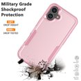thumbnail image 6 of For iPhone 16 Plus Case 5G 2024, Sturdy Phone Case for Apple 16 Plus 6.7 inch ,Njjex Shockproof Heavy Duty Armor Hard Plastic & Rubber Rugged Bumper 2-in-1 Case Cover -Rose Gold, 6 of 6