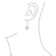 thumbnail image 5 of Bling Jewelry Womens Long Linear Zen Yogi Lotus Flower Earrings Sterling Silver Chain Threader Stabilizing U Hook, 5 of 7