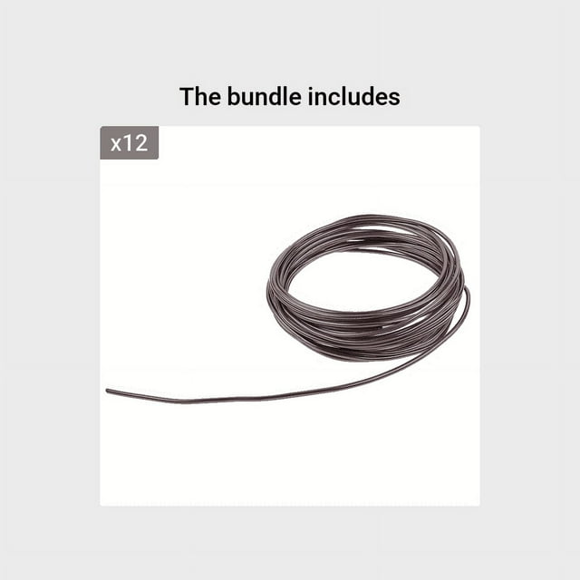 1pc Bonsai Wires Anodized Aluminum Bonsai Training Wire Total 16.5 Feet (Brown)