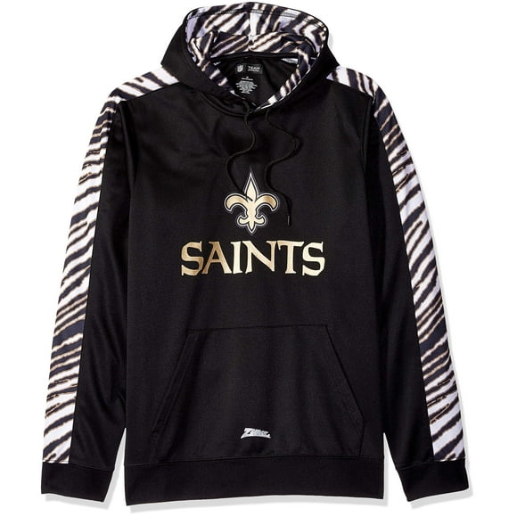 Zubaz Men's Pullover Hoodie, Black, Medium
